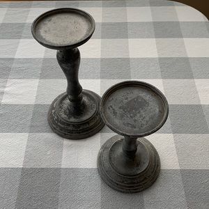 Restoration Hardware set of two candle sticks holder